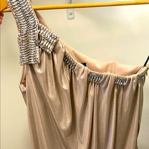 Romantic, show-stopping, one shoulder mini dress